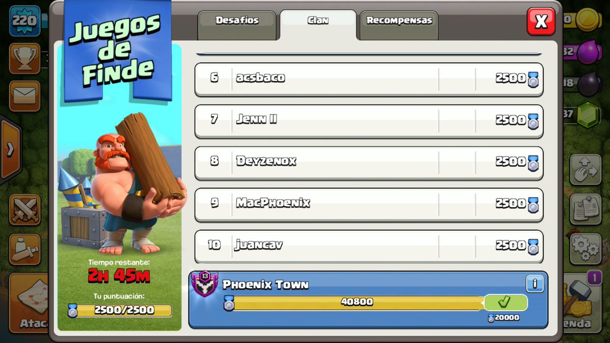 Miguelonsapo's tweet photo. Mas de 40.000 medallas en los juegos y hasta 10 miembros en el tope de las 2500,demostrando ser un equipo, una familia😍😘😘😘
Algun clan por encima las 40.000? https://t.co/KBpvN3mFFV