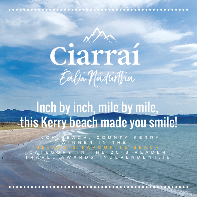 KerryYourNatEsc's tweet photo. Inch by inch, mile by mile this Kerry beach made you smile! Huge congratulations to our very own Inch Beach in County Kerry, Ireland #wildatlanticway #indoweekend #indotravelawards #gokerry #failteireland #TBEX https://t.co/TXPZ5z2AOs