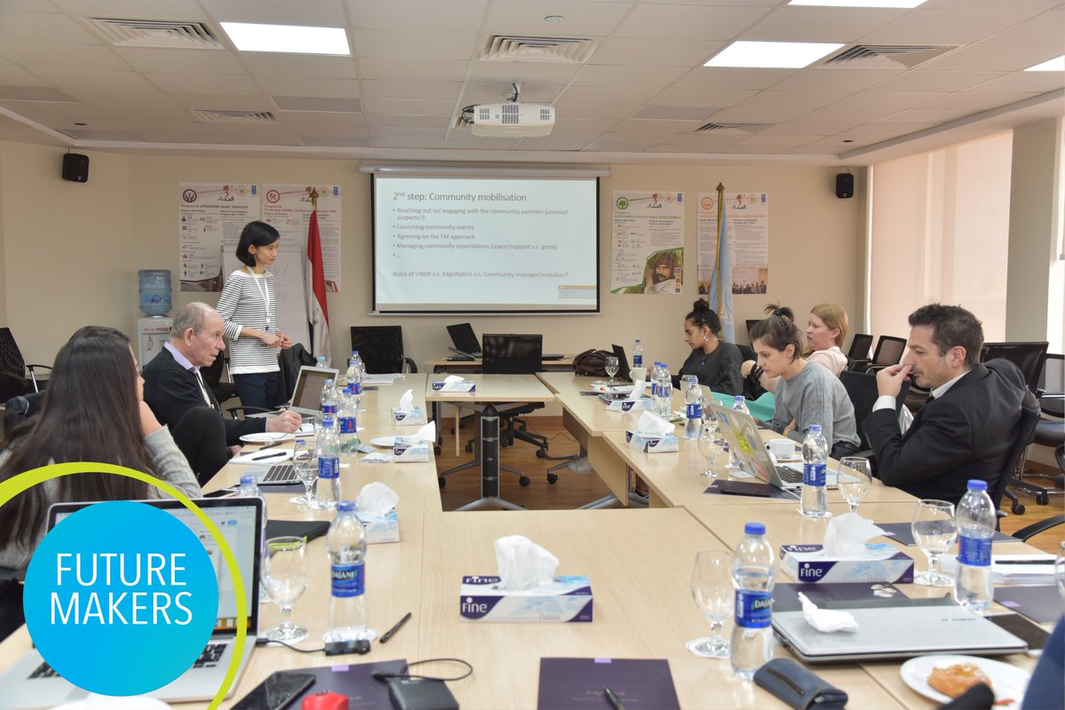 UNDPEgypt's tweet photo. A discussion about #community_mobilization in terms of reaching out, organize events, #community #engagement and participation in #FutureMakers projects in #Egypt, #Armenia and #Georgia. @UNDPEurasia  @edgeryders @Gazbia_S @LilitMidoyan @UNDP_innovation https://t.co/NHWQSs1UZv