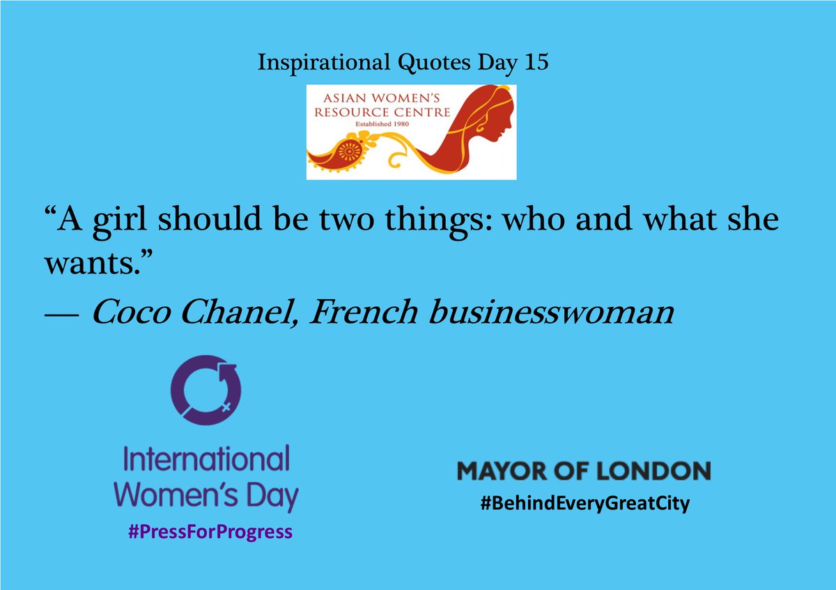 AWRCENTRE's tweet photo. #InspirationalQuotes 14 & 15! #InternationalWomensDay #60DayCountdown #pressforprogress #behindeverygreatcity #TIMESUP #uksaysnomore #endvawg #ENDviolence #MondayMotivaton #MondayBlogs #MondayBlues @DawnButlerBrent @Brent_Council @CllrButt @LDNVictimsComm Pls RT, Like and Share https://t.co/h5TojQcTiX