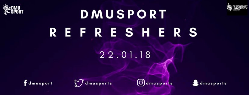 DmuRunners's tweet photo. Come and see us today at the #Refreshers18 fair in the @demontfortsu Atrium! 🏃🏻🏁🏅 #DMURunners #TeamDMU @DMUsports https://t.co/eioXv1BJT3