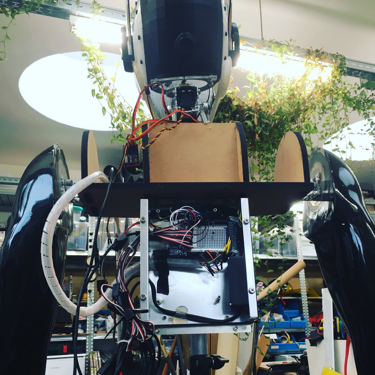 JanDeCoster's tweet photo. Messy robot back
#makingrobots #robotdesign #workinprogress https://t.co/nTLf7fNu6H