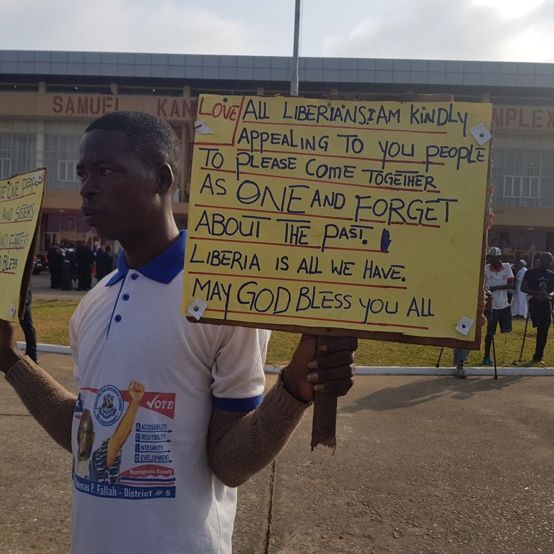 Liberia Makes history today. I am happy to be part of it. #Liberia #GeorgeWeah