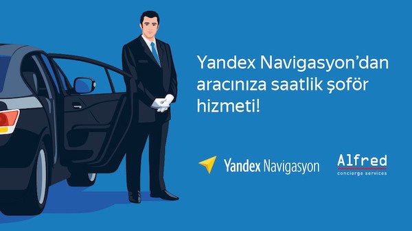 Popüler navigasyon uygulaması olan Yandex Navigasyon, navigasyon üzerinden özel şoför hizmeti sunmaya başladı. cmpg.in/AB3O