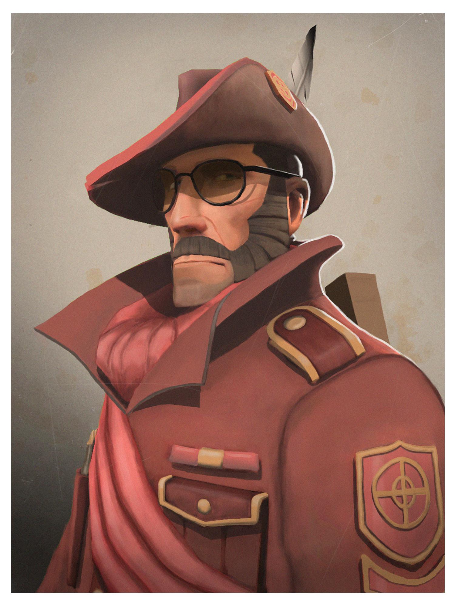 “[/r/tf2 art] The Sniper (Style: Valve Portrait Poster) https://t.co/N9iKMP...