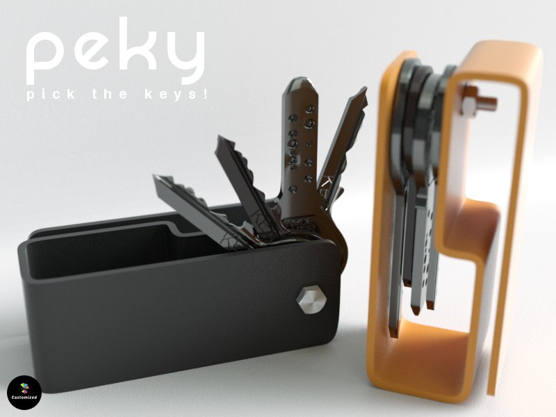 castomized's tweet photo. #3dprint PEKY and Pick your Keys! Get this #smart #keycase @3dshare https://t.co/hI1ThQLhVV  #3Dprinting #design #minimalist #DIY #stampa3d https://t.co/f8Udr6LIEK