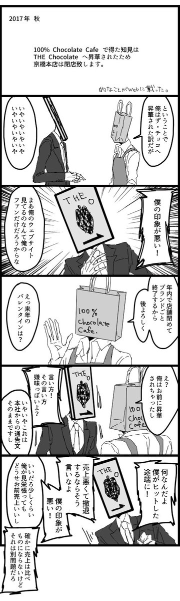 100チョコショックがチョコ祭りでだいぶこじれてきて、今の私の脳内はこんな感じです 