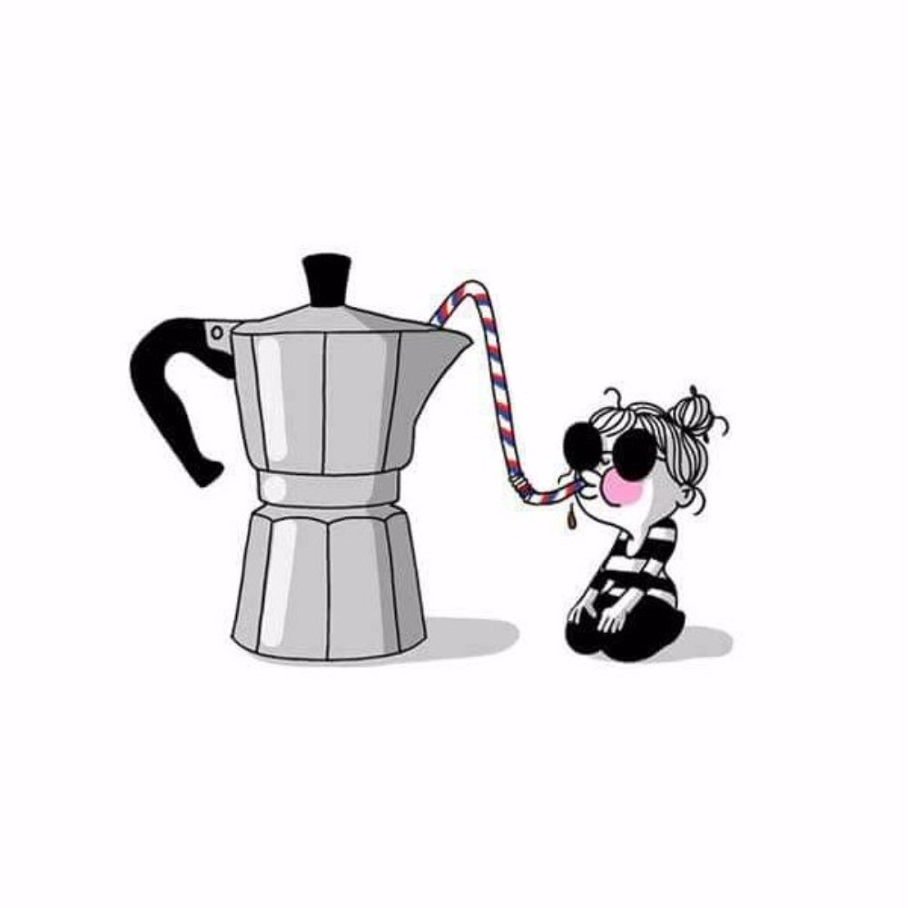 Утренний кофе карикатура