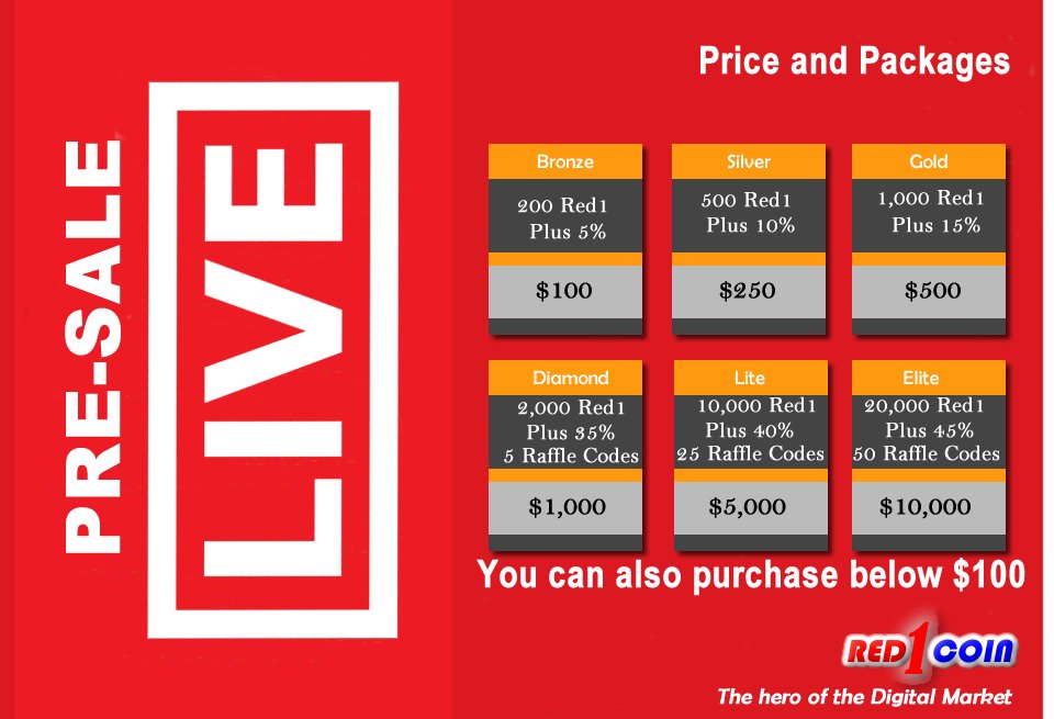 red1coin's tweet photo. PreSale is now LIVE!!
Visit https://t.co/qtJzSuxdRF for more info!!
#Bitcoin #Red1Coin #CryptoWorld #CryptoCurrency https://t.co/45KVv5CQon