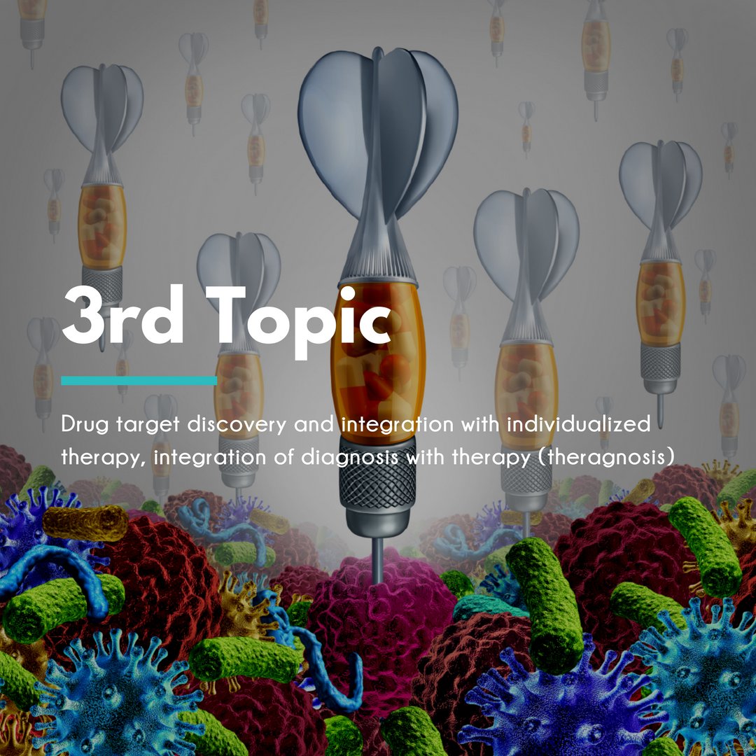 pemed_precision's tweet photo. 💊 The 3rd topic of #PEMED2018 is:
#DrugTarget discovery and integration with #IndividualizedTherapy, integration of diagnosis with therapy (theragnosis)
➡ Join us in Paris 🇫🇷
👉 https://t.co/9e0VC4OeFr https://t.co/t8YKMNQUb0