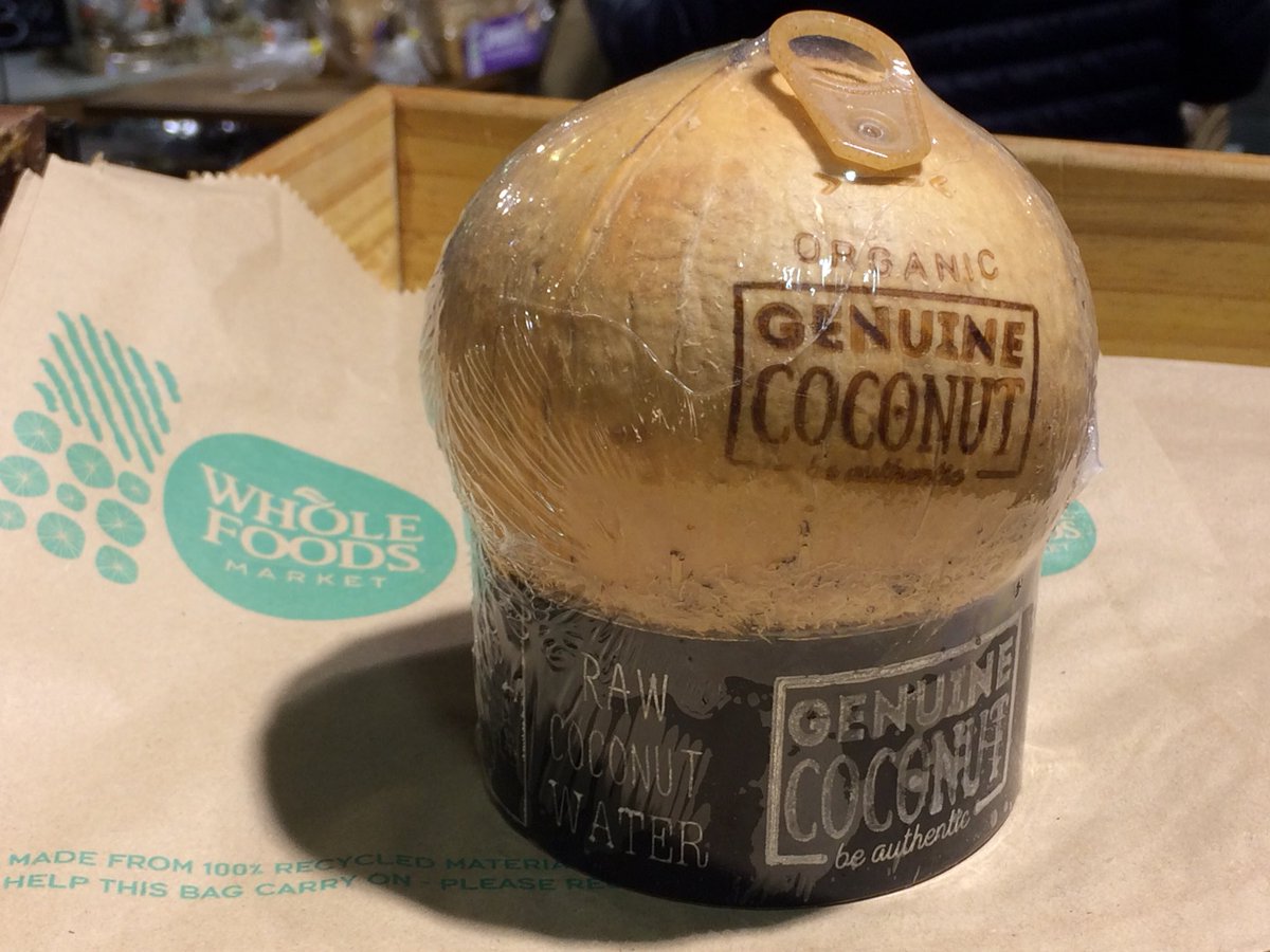 Really <a href="/WholeFoods/">Whole Foods Market</a> ?! It’s like you didn’t know that the beauty of coconuts is they already come with their own natural packaging &amp; don’t need to be wrapped in plastic! #plasticfree