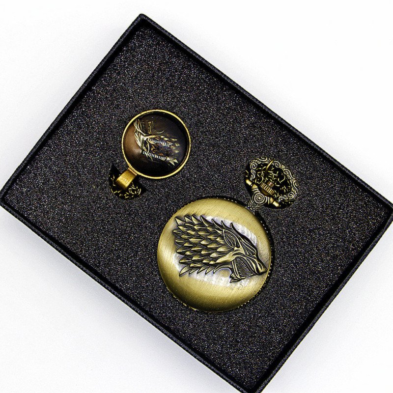 LifeofThrones1's tweet photo. #daenerys #stark House Strak Pocket Watch Sets https://t.co/TP4EICMZQo https://t.co/xsSVx7s63l
