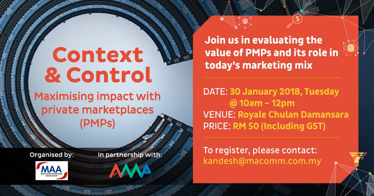 CtrlShiftGlobal's tweet image. Calling all brands, agencies and media professionals! Be sure to join us in Kuala Lumpur on 30 Jan for a special session with MAA on private marketplaces &amp;amp; the value they bring to the brand table! #UnlockTransparency #programmatic #adtech