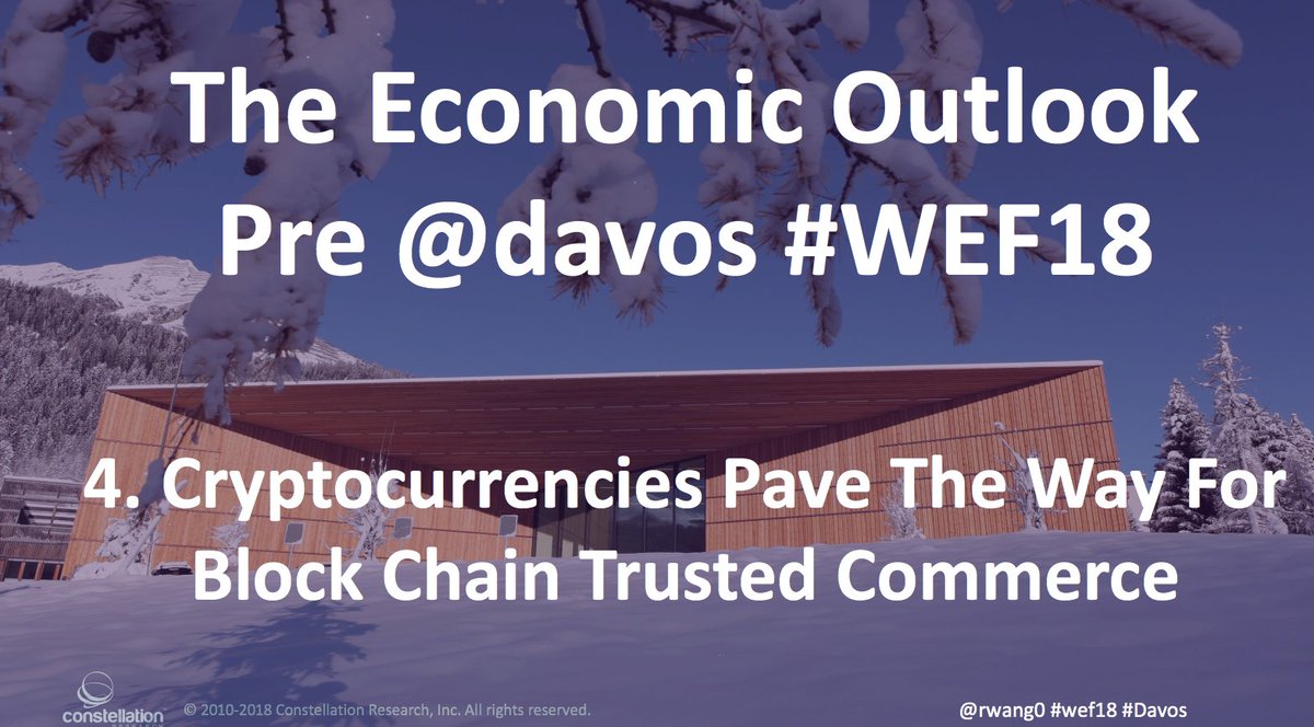 rwang0's tweet photo. MyPOV: The Economic Trends pre @Davos. Ready for #SharedFutures ?
Cryptocurrencies pave the way for #Blockchain #TrustedCommerce
What's your Blockchain strategy, not #bitcoin?
https://t.co/P8IwsHkFmi
#WEF18 #WEF2018 #Davos18 #Davos2018 #Davos #CEO https://t.co/UdEXlKy83Z