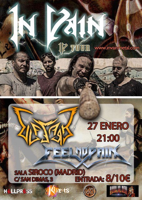 Kivents1's tweet photo. Este sábado presentación de @invainmetal en @SalaSirocco de #Madrid, con @UlfsarkMetal y @feelnopainband . https://t.co/AU8fmegP7I https://t.co/lnxfSg2cJ9
