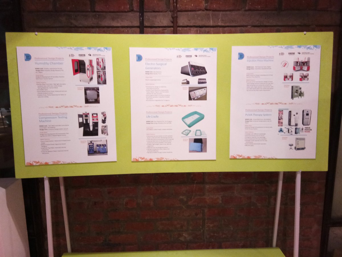 DCS_MSME's tweet photo. Show case display of Professional and Student Design Projects under Design Clinic Scheme for MSMEs during NID's 38th Convocation Day. https://t.co/L7In9GymIU