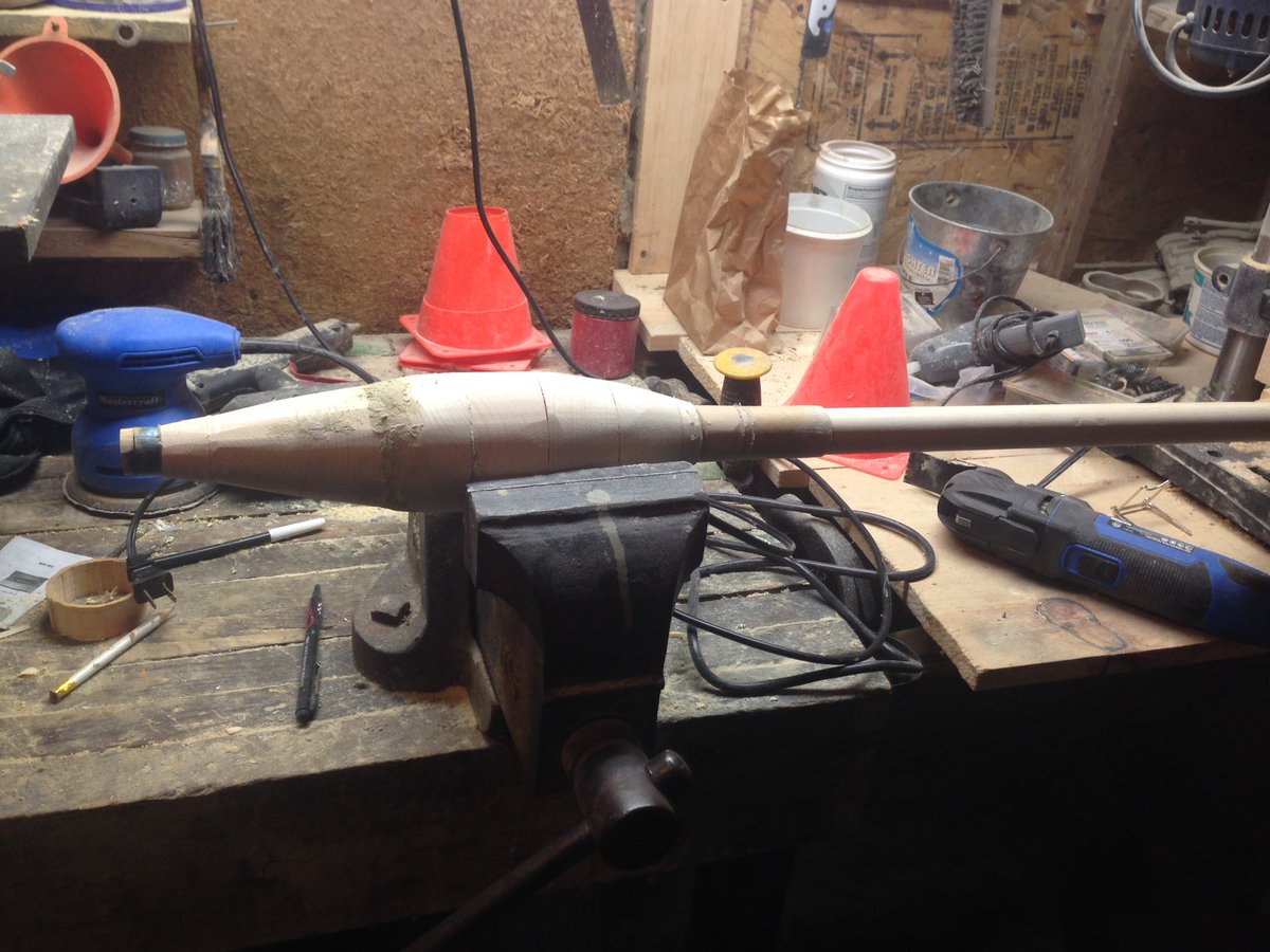 BoumaWoodwork's tweet photo. RPG-7V Model 90% complete #RPG #military #Model #autistic #ActuallyAutistic #militaryhistory #antitank https://t.co/GhaipKhsvx