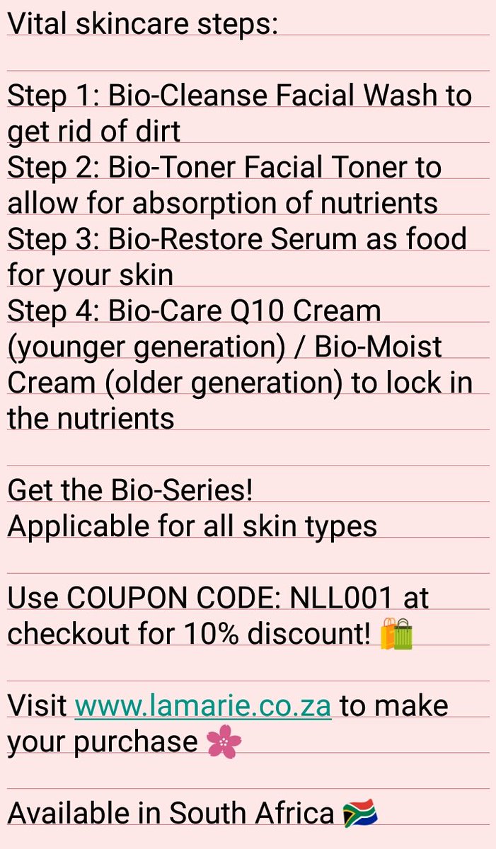 1DChick5's tweet photo. #LamarieProfessional #ConfidentSkin #Luxury #Cosmetics #Beauty #SkinCare #BioSeries #FacialWash #Cleanser #Toner #Serum #Cream #AntiAging #SouthAfrica #LoveLamarie #BeSkinConfident https://t.co/VZmFhFjGY0