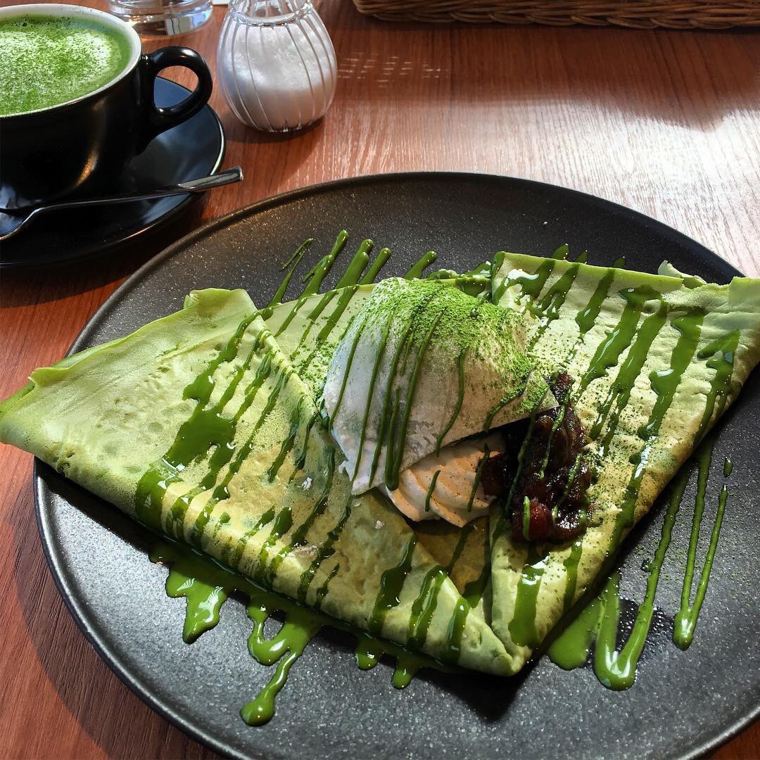 sweetroad5's tweet photo. 最高級抹茶を使用した抹茶クレープなど抹茶スイーツが食べられる京都府宇治市にある伍町カフェ✨ https://t.co/jJu02vZ4WT