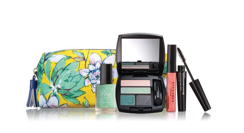 AvonByVicky's tweet photo. 🌼Savannah #Beauty Collection!🌸

This 5 Piece #Avon Set includes:
💅🏻Gel Finish Nail Polish
💄True Color Lip Gloss
💧Waterproof Mascara 
👁Eye Shadow Quad 
👛Floral #Makeup Case 

Only $20! https://t.co/MkNcq9dJIj https://t.co/UudYlBt2gG