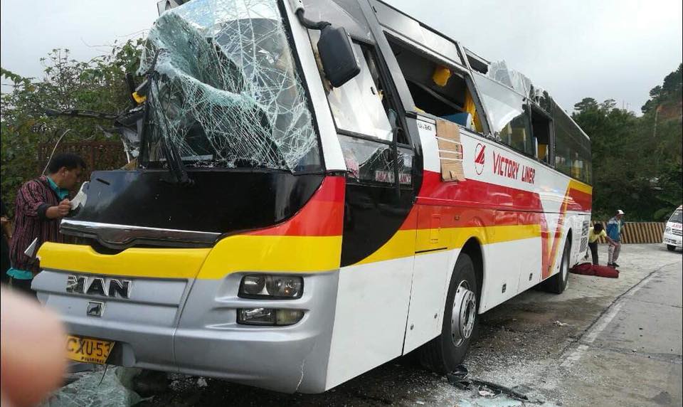 2 dead, 17 hurt in accident along Marcos Highway, Tuba, Benguet as Baguiobound bus hit an