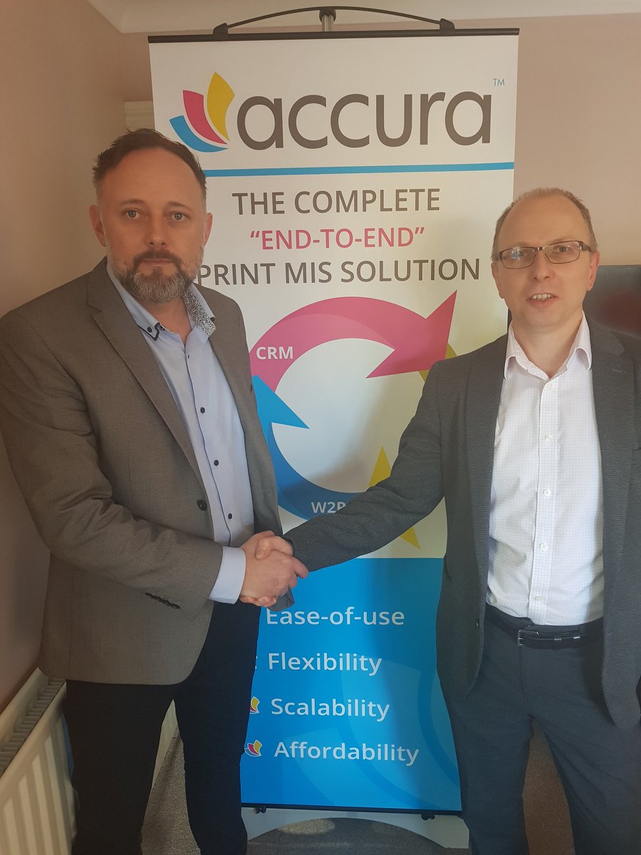 And we're off to a great start to the week! Accura MIS confirm their stand for a 4th consecutive year <a href="/theprintshow/">The Print Show</a> this September. Big thanks to Trevor and the team 🇬🇧#print