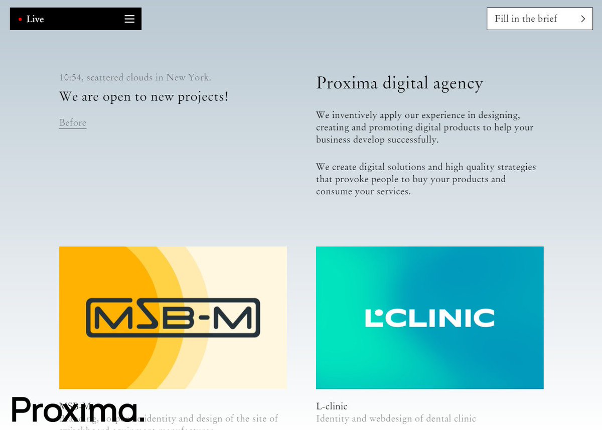 BestCSSAward's tweet photo. SOTD jan 22, 2018
#bestcss #website #award #winner
Proxima | Best CSS Award | Apps and Web Design Gallery Inspiration: https://t.co/cI9V5644nR https://t.co/AXOM2v9feZ