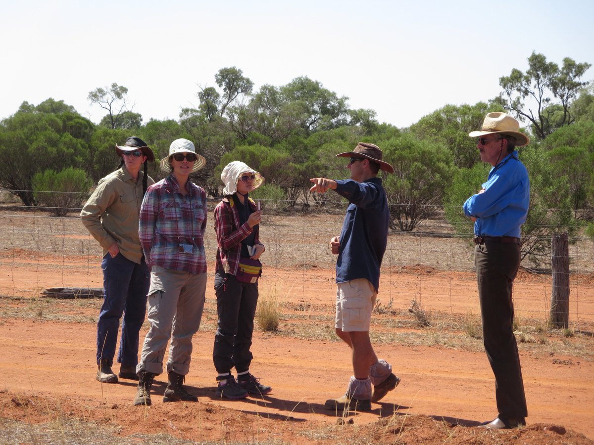 DJ_Eldridge's tweet photo. Visiting @LLSWestern staff at Cobar who are promoting #sustainablegrazing and innovative #soilrestoration practices for dryland pastoralists. Local pastoralists are also involved in #rainfallvariability study @Prof_Braj_Singh @westsyduhie @UNSWScience https://t.co/KnALCjAcE9