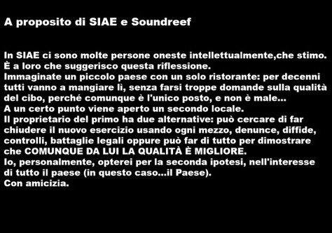enricoruggeri's tweet photo. Quando una guerra senza esclusione di colpi può sembrare una ammissione di debolezza...
#siae #soundreef https://t.co/JFYMActhbQ