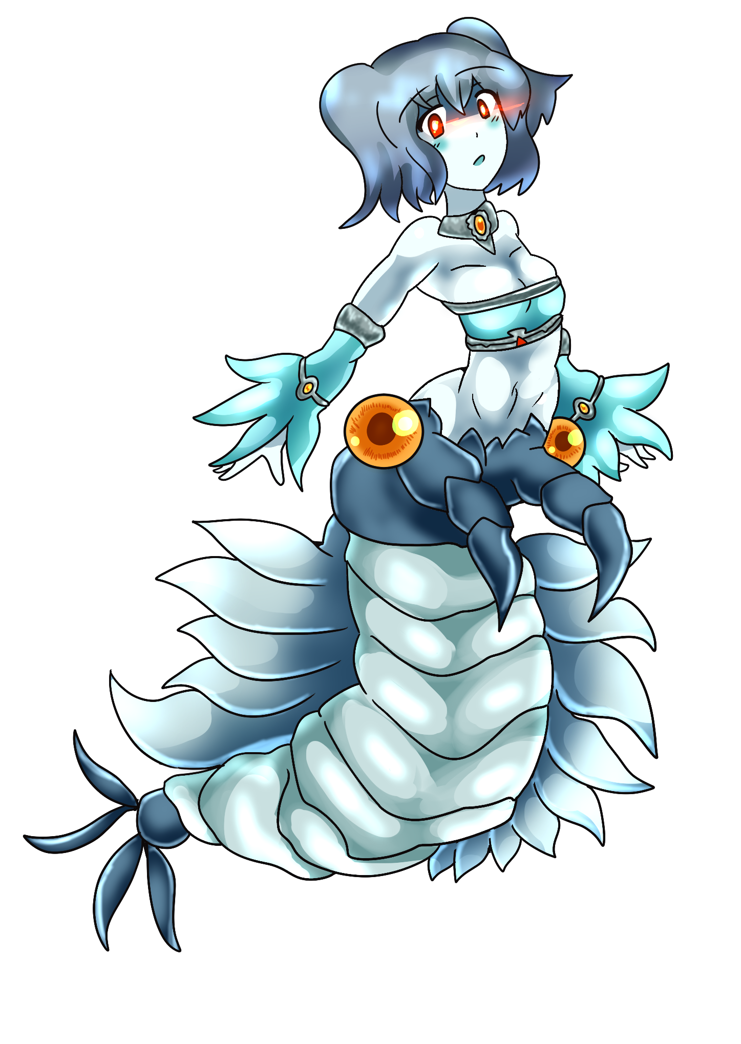 なめろう 魔 物 娘図鑑はいいぞ 魔物娘図鑑二次 Monstergirlencyclopedia 今回はエビ娘 古代エビ娘です