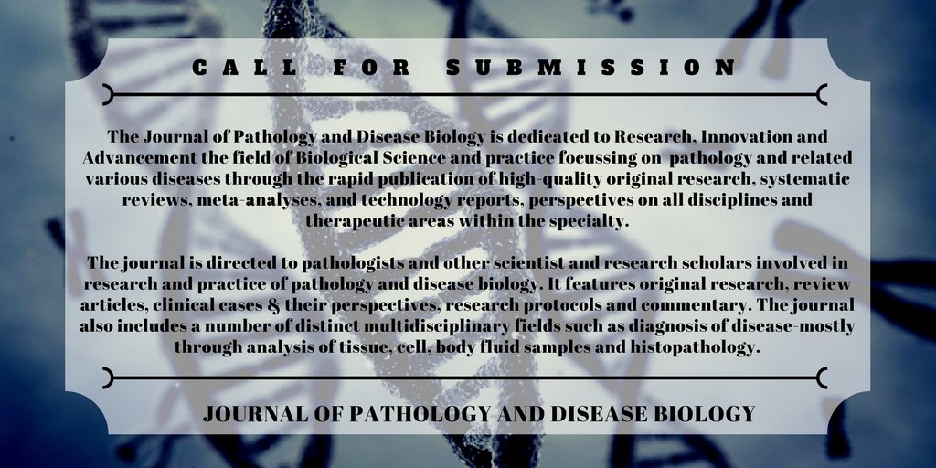 pathobiology11's tweet photo. For Submission kindly mail us at pathobiology@alliedacademies.org https://t.co/P1EhQJRNge