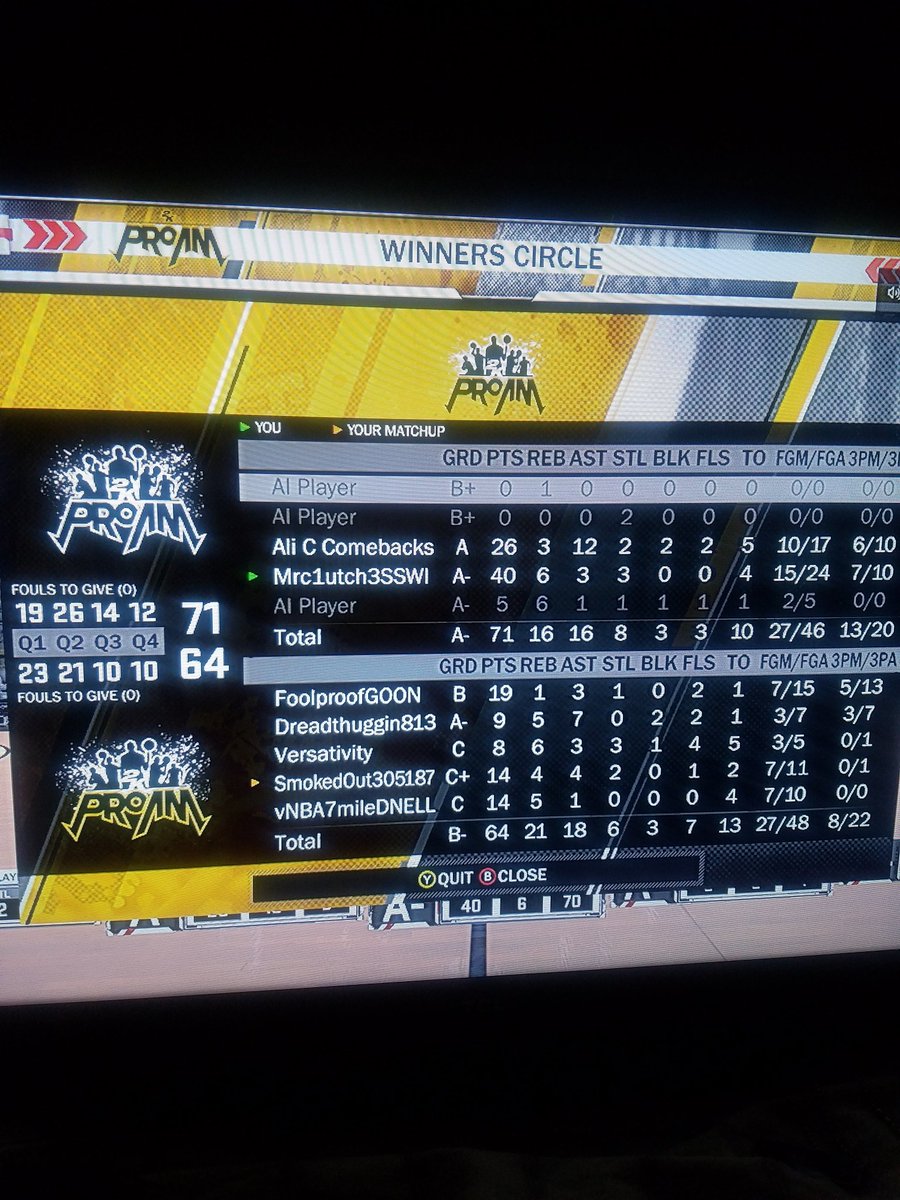 Mrc1utch3SSWI's tweet image. Nice run with my captain🔥🏀 @Ali_C_Comebacks @PistonsGT @MavsGG @UniqueMazique @CLTXGaming @youFamousEnough @WalkOnWarriors @WizardsDG @BucksGG @2KLeagueMD @codyparrent @2kSportsCenter @blazer5gaming @2kProAmReport @2KNewsUpdate @KingsGuardGG @GrizzGaming #2KDraftMe #2kdraftus