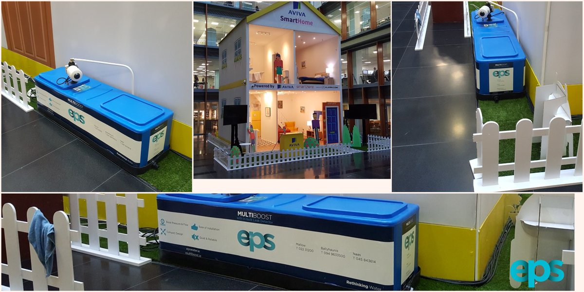 EPSWater's tweet photo. EPS is partnering with @SmartzoneIE and @AVIVAIRELAND on their 2018 #SmartHome. Our #Multiboost - now with in-built #leak detector - prevents water damage caused by leakage. The SmartHome will also be at the @NPAIE. Find out more at EPS #Mallow, #Naas, #Mountrath or #Ballyhaunis https://t.co/j3gjmHP8pX