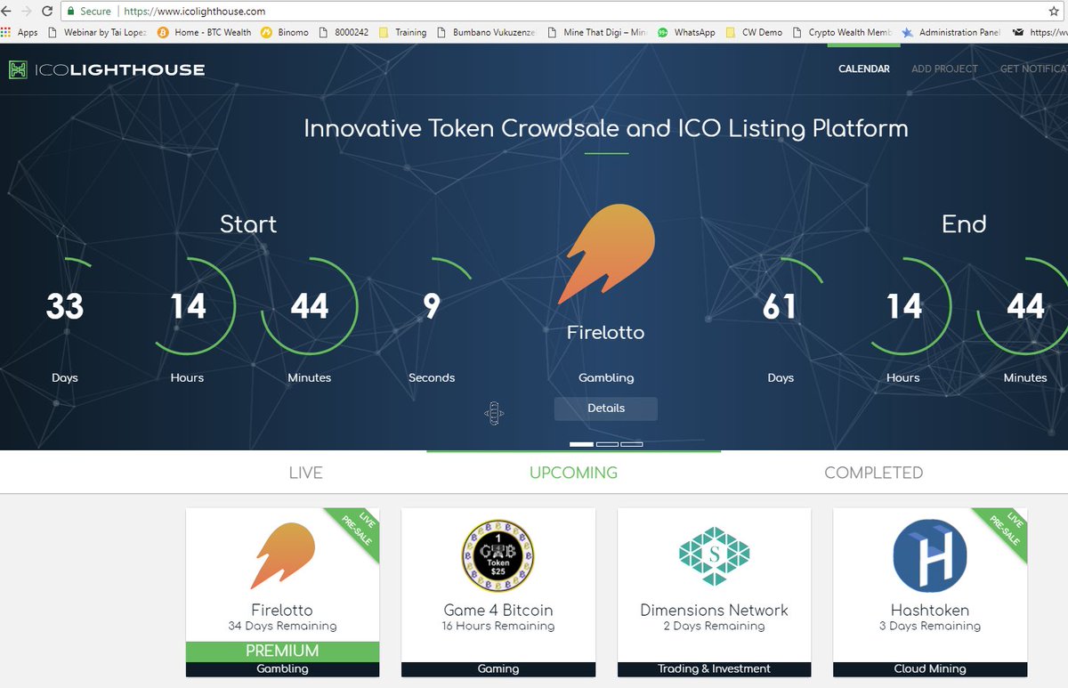 Game4Bitcoin's tweet image. Game 4 Bitcoin ICO listed on icolighthouse.com