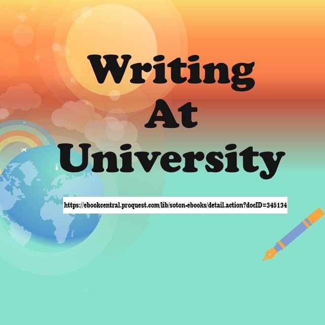 UniSotonLibrary's tweet photo. Find out how to improve your writing skills for essays, reports and dissertations at https://t.co/yNTTeICKei, #ExamZen2018 https://t.co/564GAWQGDV