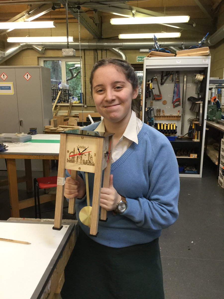 TudorHallSchool's tweet photo. Fun times, the IIIs finish their clocks in DT  #THSDT #tudorgirlscan #THSCreativity https://t.co/63Jpv7iKlV