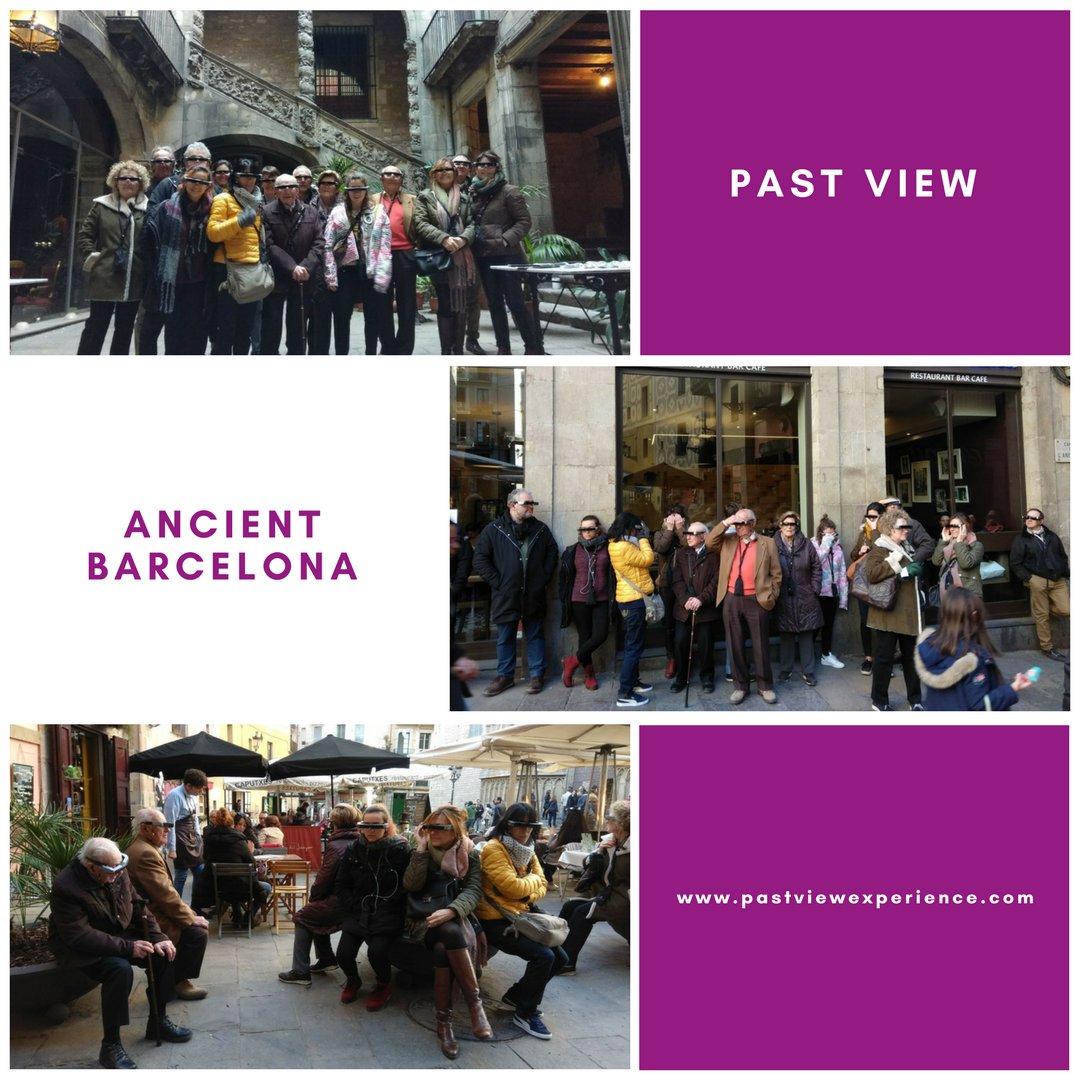 PastView's tweet photo. Grandes y pequeños se han unido en este grupo para disfrutar de la #Barcelona #Gótica gracias a #PastView ¿a qué esperas para disfrutar de esta experiencia con #realidadvirtual? 🕶️ https://t.co/PrOdSH1xqK