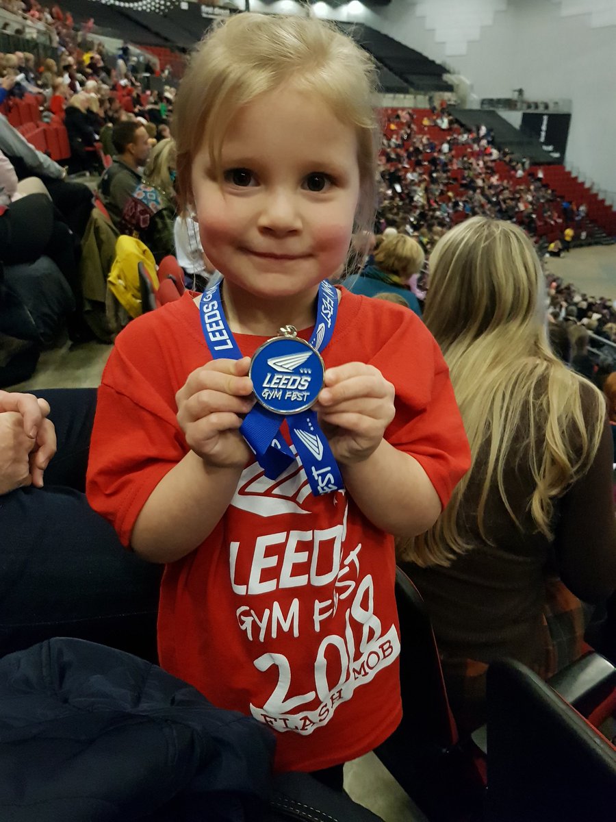 FerreroRachelle's tweet photo. Tallulah loved her first gymfest, had a fab day and loved the fact Nile Wilson joined her flashmob @NileMW @leedsgymnastics #gymfest2018 #leedsgymfest2018 #4yearsold https://t.co/6pXvkf0qHr