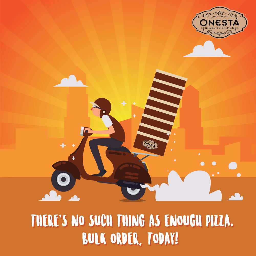 onestalove's tweet photo. Hosting a gathering of friends? Make it a delicious affair with enough pizzas to go around!
Bulk order and get amazing offers. For enquiries, shoot us a mail with your Name, contact number and your location to enquiry@brownhousebaking.com
#BulkOrder #PartyOrder #Pizzalicious https://t.co/Z7GNRfOYv9