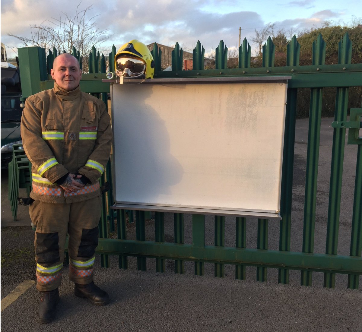 GrailLaser's tweet photo. Our resident fire fighter Chris with the laser cuts and folding we completed for a training board at our local fire station @Grail_Eng @Glosfire #RTCtraining #firestation #Engineering https://t.co/KqqDgKburS