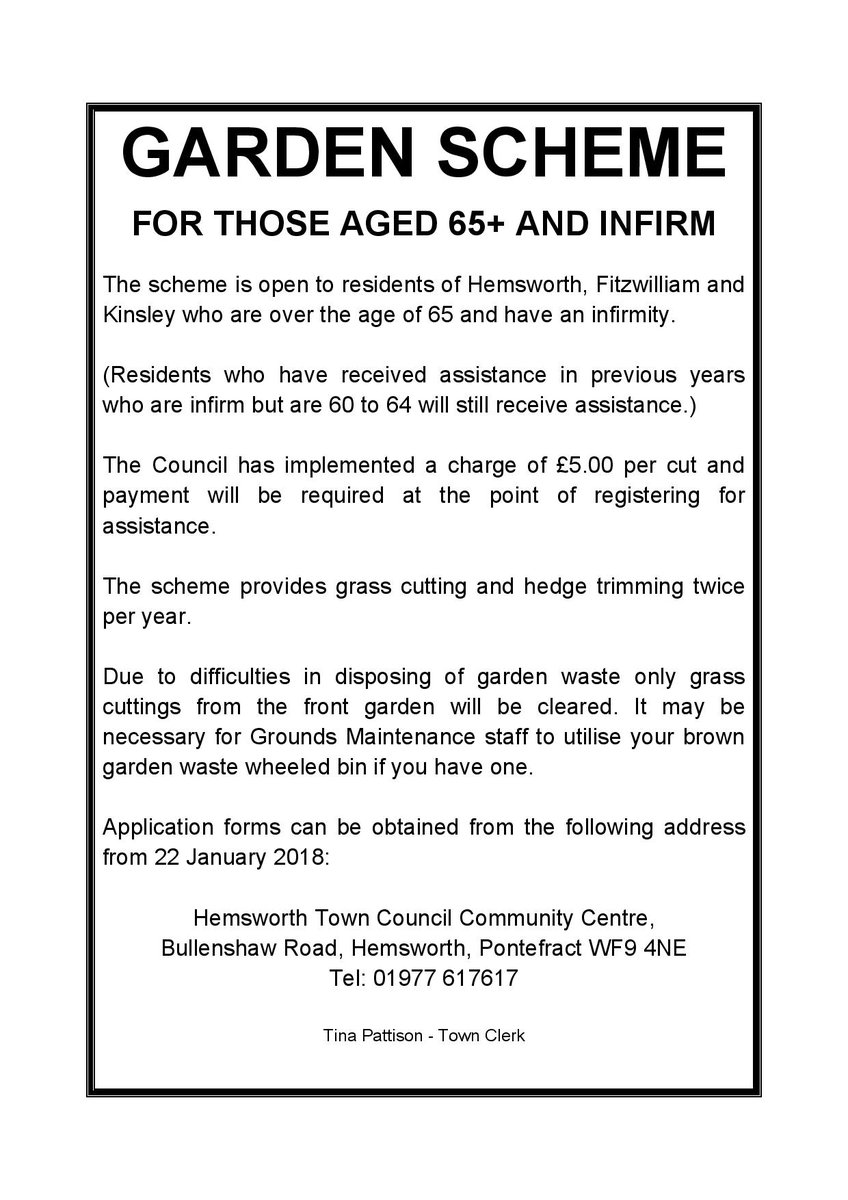 HemsworthTC's tweet photo. Application forms for our garden scheme (2018) are now available; https://t.co/FsJufMnzeu