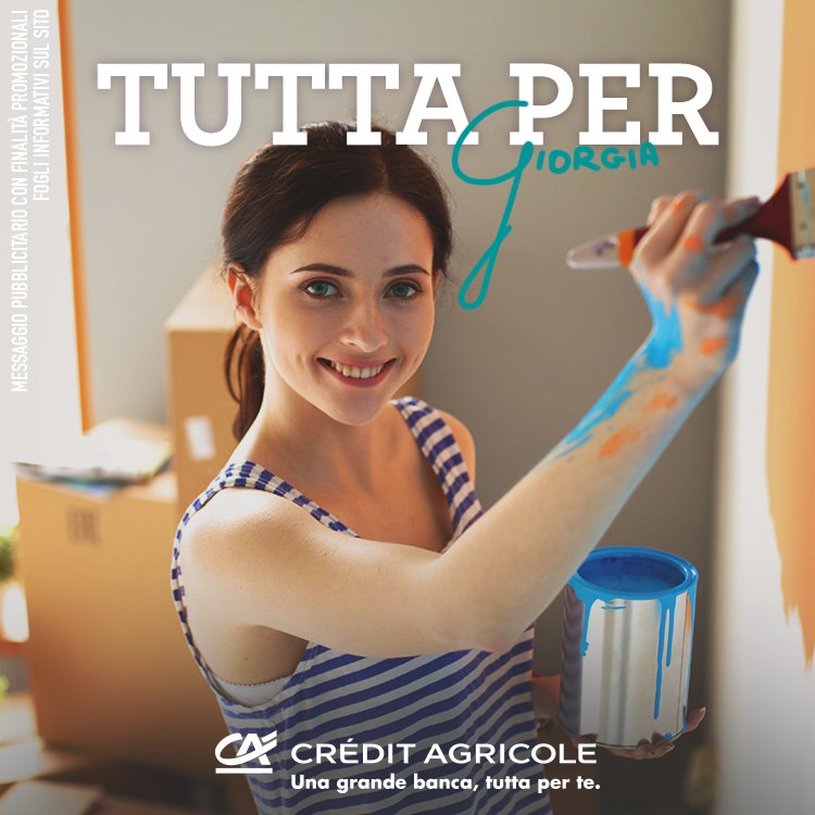 CA_Ita's tweet photo. #tuttaperte. Giorgia ha acquistato il suo appartamento grazie al supporto di #CréditAgricole e del portale #MutuoAdesso: una piattaforma completa e interamente dedicata a te e al tuo progetto casa. Scopri di più https://t.co/NbWPvfSUi3 https://t.co/KrfDqoySnp
