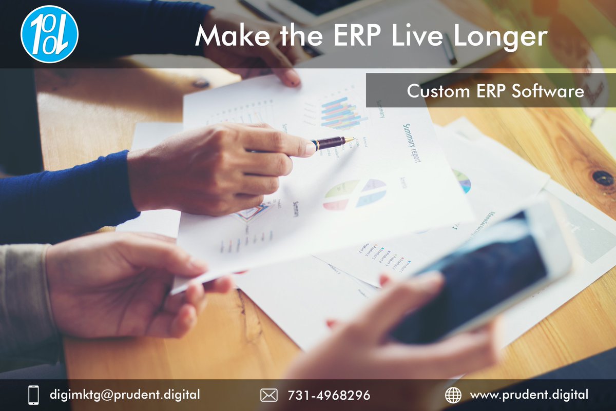 Prudent_Digital's tweet image. >> Customized ERP software Benefits Includes !!
👉 Make the ERP live longer:-
prudent.digital/services/custo…
#CustomERPSoftwareDevelopment #softwareDesign #ERPApplicationDevelopment