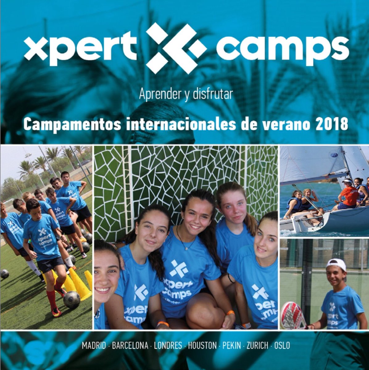 XPERTEVENTS's tweet photo. Ya puedes descargar el dossier de los #Campamentos de Verano XPERT CAMPS 2018 ⚽️🎾🏀🏄‍♀️
📍🇪🇸@torreviejaturis @rcntorrevieja @Torresportscity (Alicante). 
🗓 Julio 2018 
🛏 @HotelesPoseidon    
☎️ 911610163 - 650166772
✏️ https://t.co/SkfZJ5u8SV
https://t.co/GzoFuY7tB3 https://t.co/Q0VhwGSc5z
