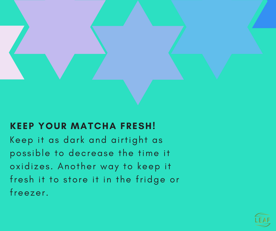 LeafteaIndia's tweet photo. Learn how to keep your #matchatea fresh! Especially if you don’t consume it daily! https://t.co/41713KsCee