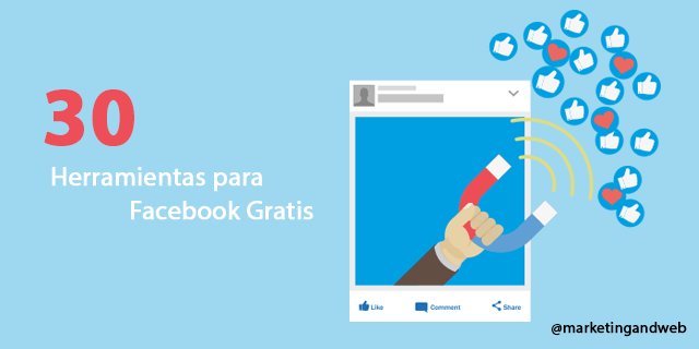marketingandweb's tweet photo. 30 herramientas de #Facebook gratis para empresas en 2018 https://t.co/I7akuv0vtv #CommunityManager https://t.co/Tem46xK1AR