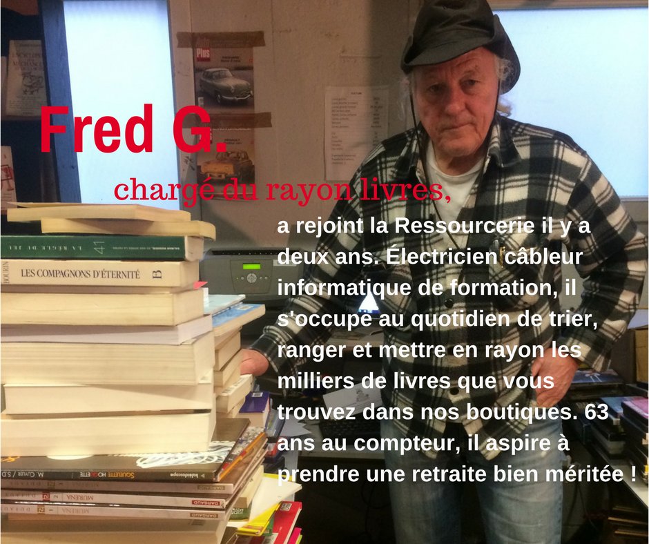 Grâce à Fred, le rayon livres n'est jamais bien vide ! Venez découvrir sa sélection dans notre boutique mercredi à partir de 10h. #livres #culture #93 #aulnay #roman #litterature #lecture #histoire <a href="/2mains93/">Ressourcerie2mains</a> <a href="/oparinor/">oparinor</a> <a href="/AulnaySousBois/">Ville d'Aulnay-sous-Bois</a>