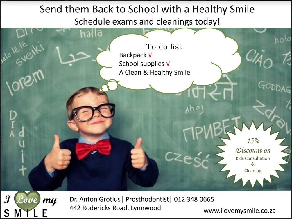 Maak seker jy kontak I Love my Smile vir hierdie great promosie wat hulle tans het!