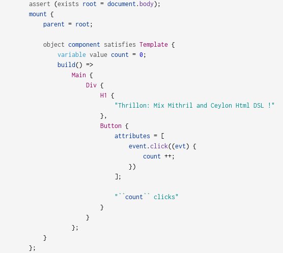 dfatwork's tweet photo. Enjoy typesafe and reative client-side #HTML development in @ceylonlang with the new #thrillon module: https://t.co/ppeaclZosd https://t.co/tOeBEthViX