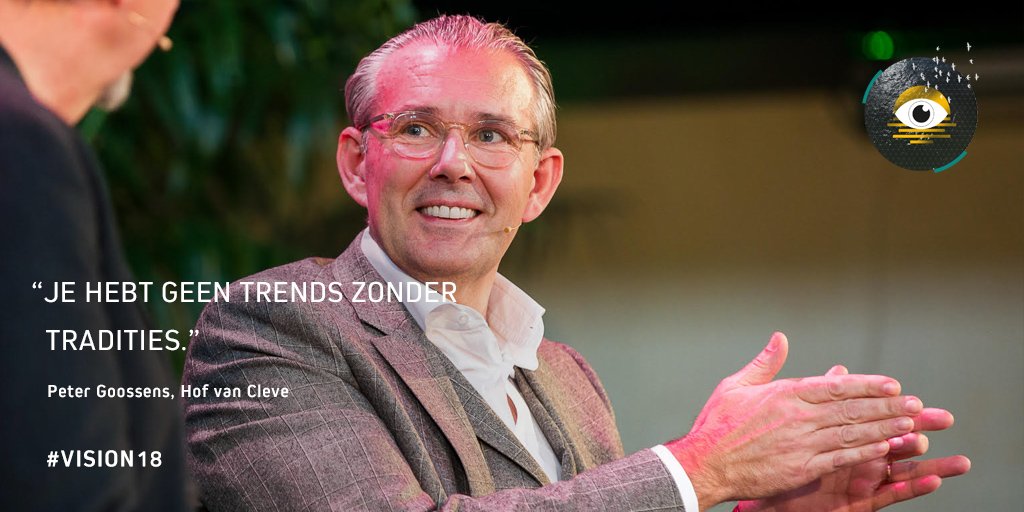 "Je kunt geen vernieuwing brengen zonder dat je een basis hebt”, aldus key-note speaker en Godfather der Belgische gastronomie Peter Goossens <a href="/hof_van_cleve/">Hof van Cleve</a> tijdens #VISION18